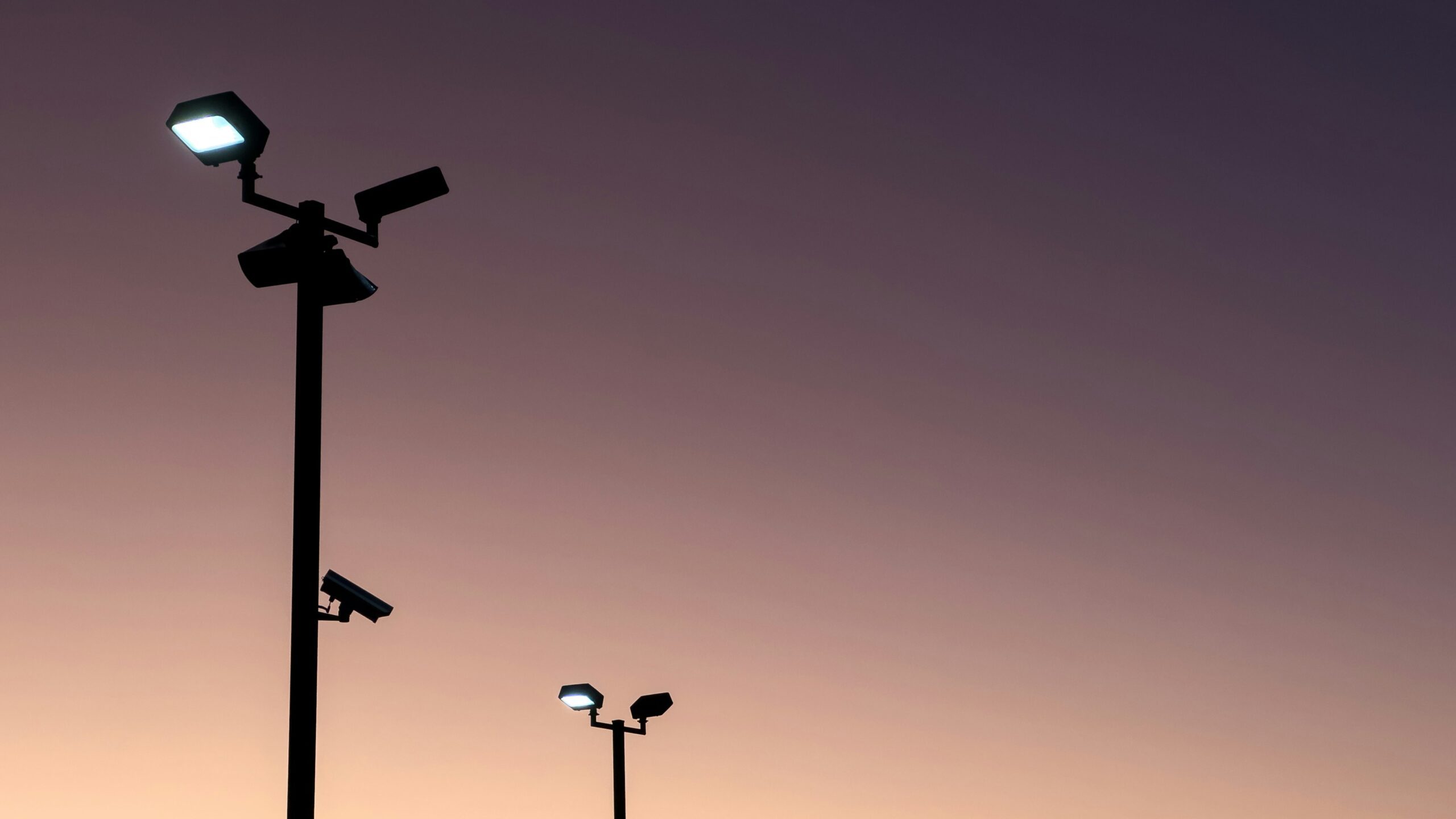 lighting surveillance cameras